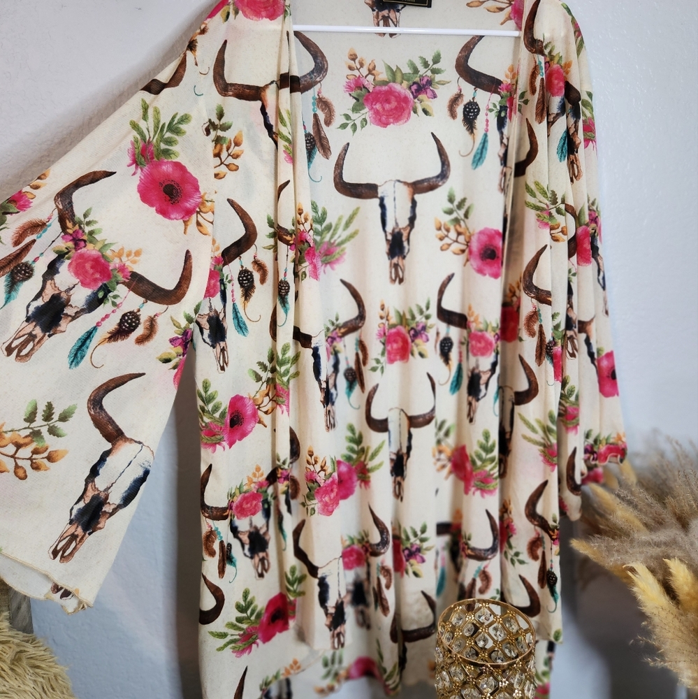 Open face cardigan